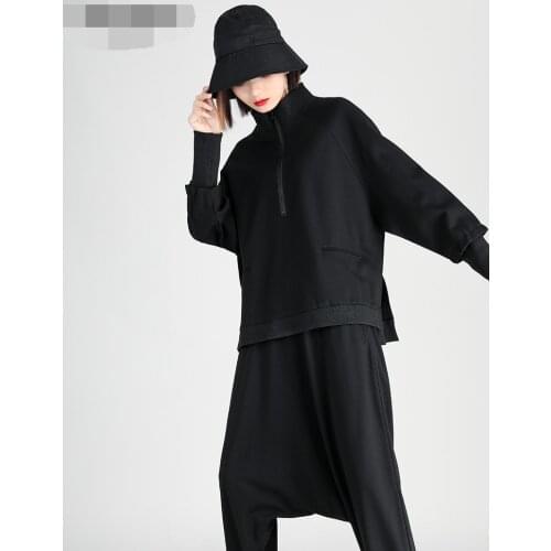 Dark Department spring coat ancient wind sweater loose fashion brand womens long-sleeved Korean version of INS coat t-shirt