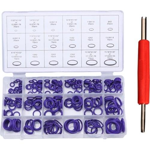 Automobile Air Conditioning Maintenance Sealing Ring Imported Rubber Ring O Ring Boxed Set Rubber O Ring
