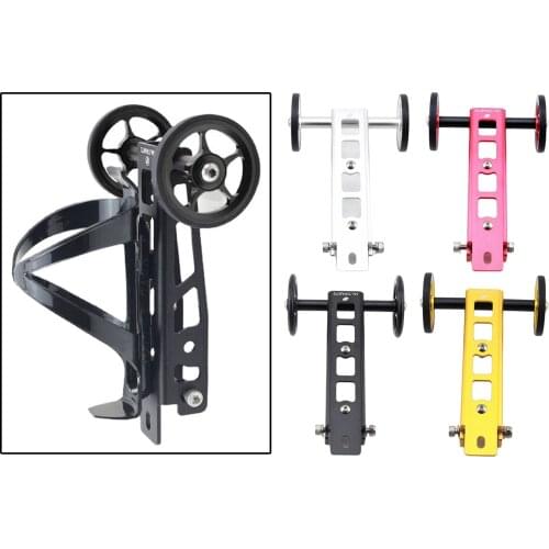 Bike easywheel high strength alloy push easy wheels for BIRDY folding bike stand and water bottle cage holder