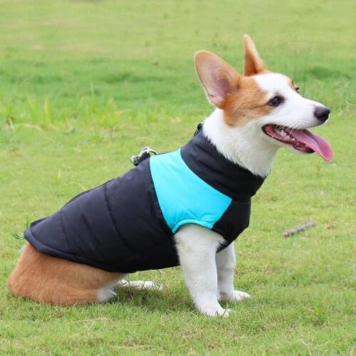 Winter Thicken Warm Dog Clothes Waterproof Pet Padded Vest Zipper Jacket Coat For Small Medium Dogs Para Perros