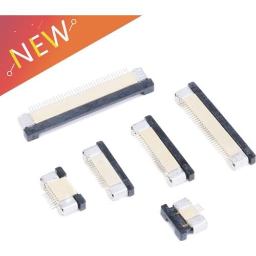 10PCS/Lot FPC Connector Socket FPC 0.5mm 4P 6P 8P 10P 12P 14P 16P 18P 20P 24P 26P 30P 32P 34P 40P Drawer Top Contact Type