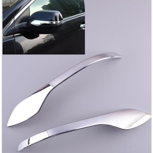 2pcs Chrome Exterior Side Rearview Mirror Stripe Molding Trim Emblems Car ABS Plastic Fit for Honda CR-V 2017 2018 2019 2020