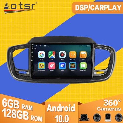 Carplay For Kia Sorento 2015 2016 Android Car Tape Radio Recorder Multimedia Player Stereo GPS Navi Video PX6 Head Unit No 2 din