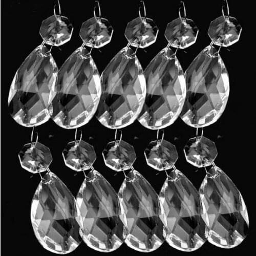 Free Shipping HoT SALE!!!Factory Price 50PCS/Lot 38*22MM K9 Clear Crystal Chandelier Parts Decoration Lighting Accessories Parts