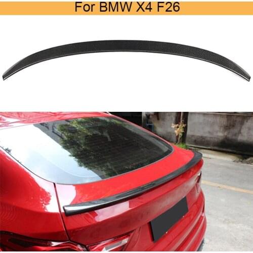 For F26 X4 Car Rear Trunk Spoiler Wing Lip for BMW F26 X4 2014 - 2017 Car Sticker Spoiler ABS Glossy Black /White Painted Blank