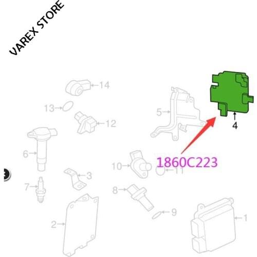 Engine Computer GF Valve for Mitsubishi Outlander OEM: 1860C223