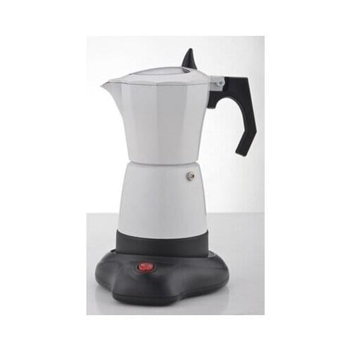 Electric espresso mocha coffee maker/moka coffee pot/mocha espresso coffee pot with high quality,and perfect gift for everyone