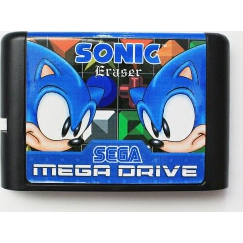 Sonic Eraser 16 Bit MD Game Card For Sega Mega Drive For Genesis