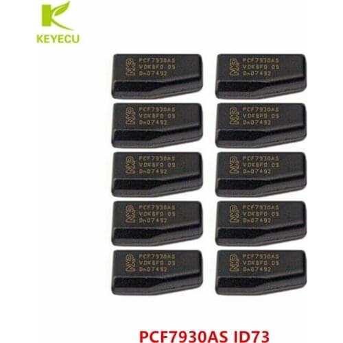KEYECU 10PCS Transponder Chip PCF7930AS ID73 Chip (Can Replace PCF7931AS) for Benz / BMW Mini Cooper 2002-2005