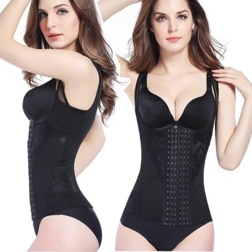 Flat Tummy Waist Trainer Corset Tops Slimming Body Underwear Ladies Buckle Vest Shapewear Clothes Body Shaping Straps Belts