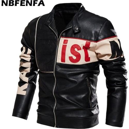 2021 Men PU Leather Jackets Bomber Baseball Coats Autumn Spring Outwears Fashion Male Clothing Windbreaker Slim Fit Jacket LA224