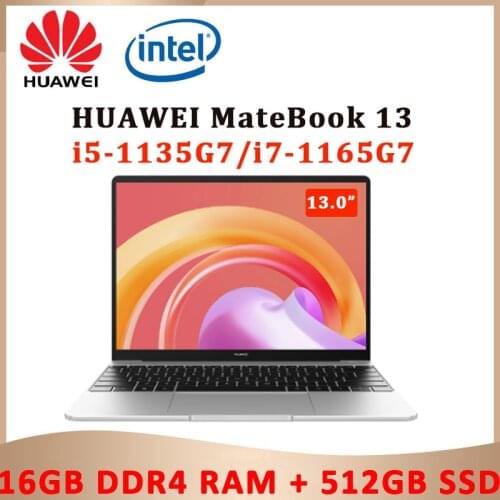 Huawei MateBook13 2021 laptop i5-1135G7/i7-1165G7 16GB RAM 512GB SSD 13inch full-screen notebook computer touch screen Ultrabook