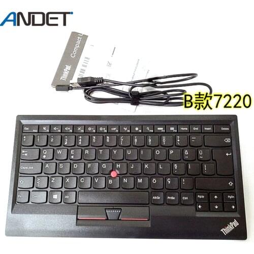 New Original for Lenovo ThinkPad Compact Wired USB Keyboard with Trackpoint Tablet PC Big Enter 0B47190