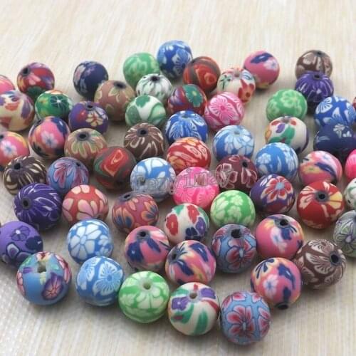 Wholesale 1000pcs 10mm Polymer Clay Loose Beads For DIY Guarantteed