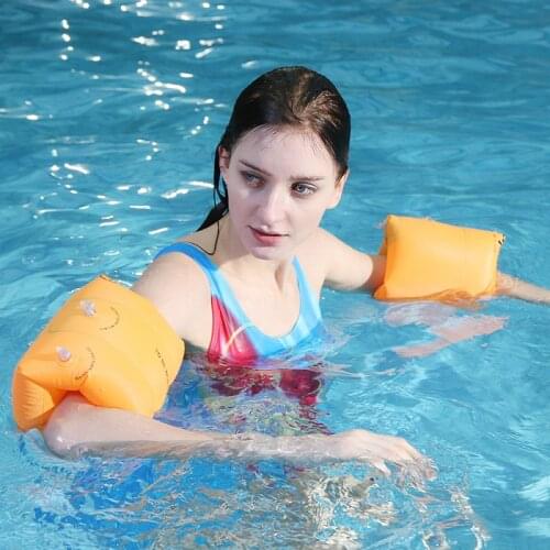 Swimming Floating Arm Ring Inflatable Sleeves for Adult Men Women Children Kids Thickened Safety Swimming Rings With Air pump