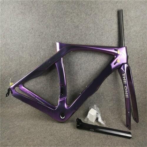 30 Colors chameleon RB1K THE ONE Carbon Road Bike Frame Glossy bicycle frameset one hole brake XS/S/M/L