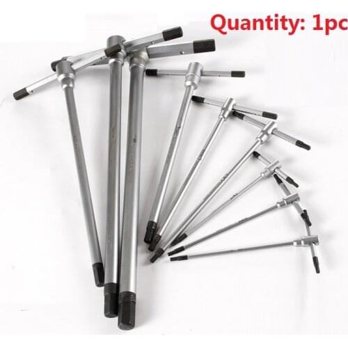 2pcs, 2MM--4.5MM T-shape hex key adjustable movable hex wrench spanner auto truck repairing hand tool
