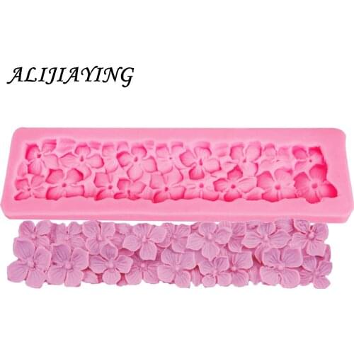 1Pcs Nail-Headed Border Flower Silicone Mold for Fondant Cake Decorating Sugarcraft Resin Mold Fondant Cake Mold D1216