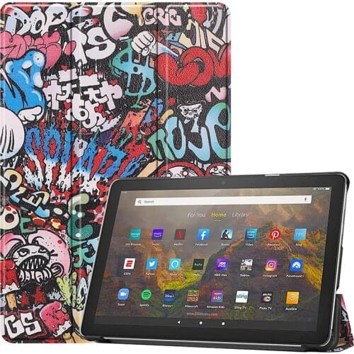 Cute Case For Amazon Fire HD10 2021 Hard Cover HD 10 (2021) Magnetic Holder