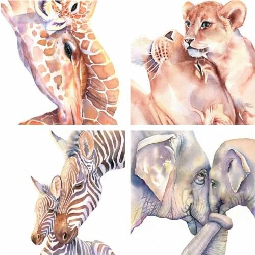 SJDIYDP Full Round Diamond Diamond Painting Animal Diamond Embroidery Kit Mosaic Painting diy Cross Stitch Rhinestone Art Gifts