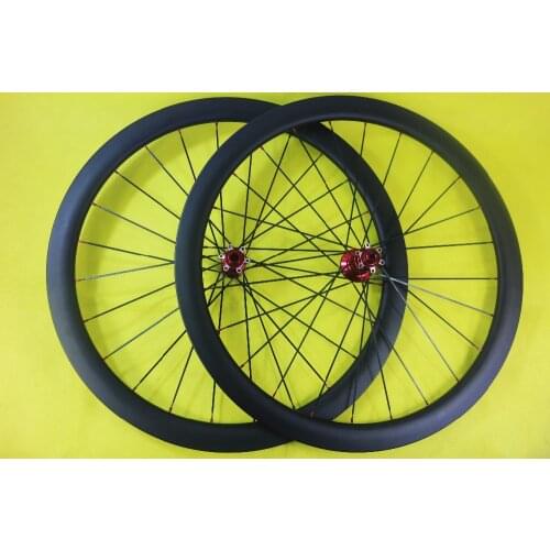 SPEEDSAFE 45mm clincher + Tubeless road MTB disc cyclocross CX bicycle carbon wheelset 24 holes Powerway CX32 dick racing wheels