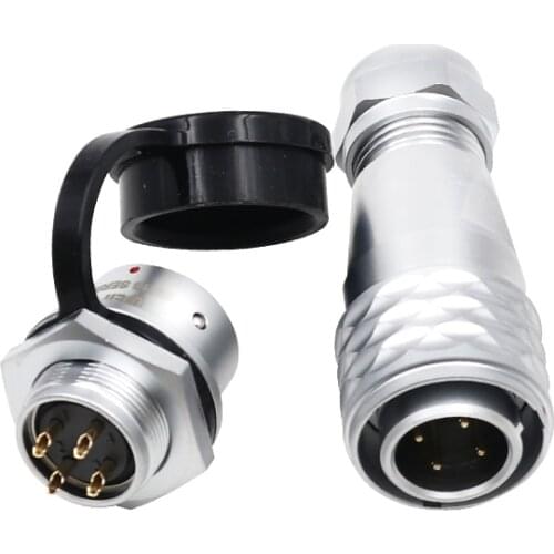 WEIPU SF16 Screw Welding Electrical M16 2 3 4 5 7 Pin Aviation Connector 9Pin 10Pin Waterproof IP67 Signal Adapter Plug Socket