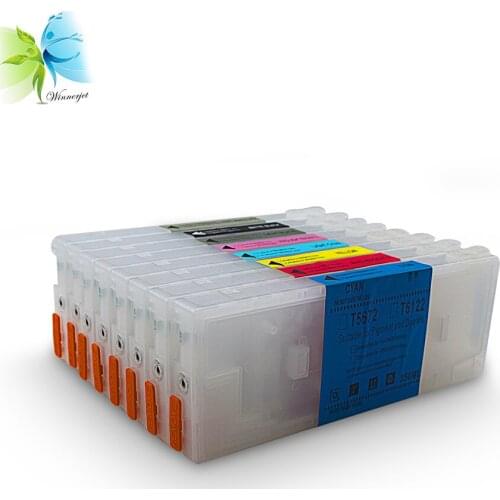 Winnerjet [FREE CHIP RESETTER] 7400 Ink Cartridge For Epson 7400 9400 Ink Cartridge Double 4 colors 350ml