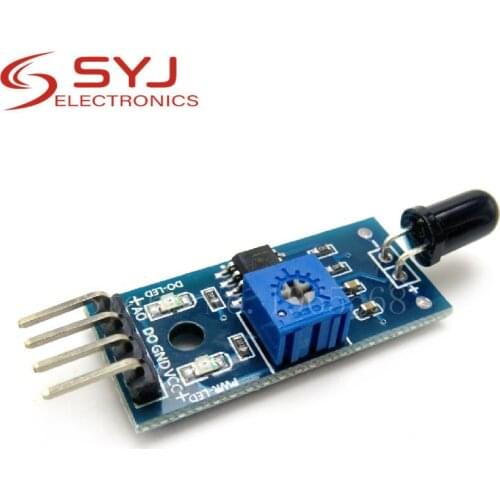 1pcs/lot LM393 4 Pin IR Flame Detection Sensor Module Fire Detector Infrared Receiver Module for Arduino Diy Kit In Stock