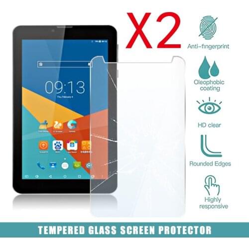 2Pcs Tablet Tempered Glass Screen Protector Cover for Teclast X70 R 3G Tablet Computer Anti-Scratch Explosion-Proof Screen