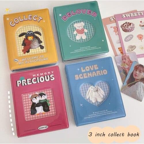 56 Pocket Photocards Collect Book With Stickers Card Holders Kpop Photo Album Holder Name Card Storage Organizer Stationary