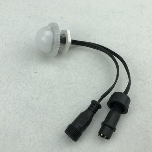 Addressable 35mm led pixel light;9leds 5050;DC12V;2.16W;IP65;UCS2903 IC;frosted cover;with 20cm long 3 core 13.5mm pigtails