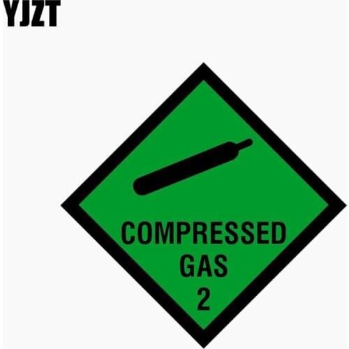 YJZT 10CM*10CM Car Styling Reflective COMPRESSED GAS Personality Car Sticker C1-7712