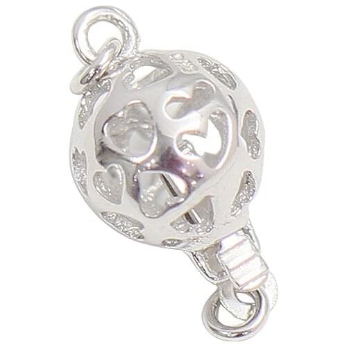 Beadsnice Sterling Silver Fold Over Clasp Handmade Chain Clasp Fashion Jewelry Making Accessories 39200