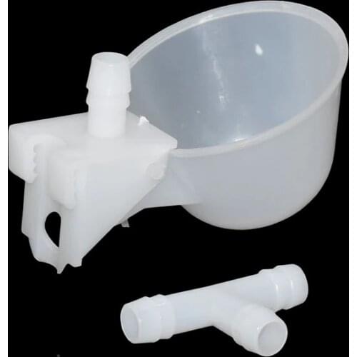 50 pcs Chicken drinking Cups Quail waterer bowls Bird glass Animal husbandry tools Automatic Bird Coop Feeder Drinking Cups