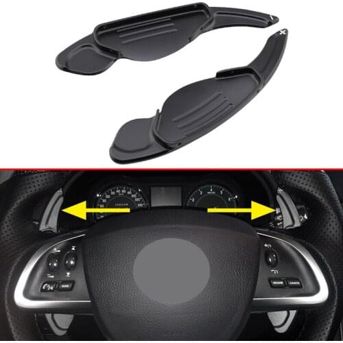 For Range Rover Sport Evoque Velar Discovery 4 5 Jaguar XE XF XJ F-PACE F-TYPE Steering Wheel Gear Shift Paddle Extension Black