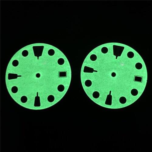 For SKX007 Movement C3 Luminous Dial Watch Dial Replacement for NH36A/NH35A Movement Accessories