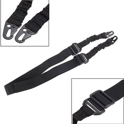 Bungee Rifle Sling Military Heavy Duty Gun Belt Strap Lanyard Tactical 2Points Nylon Quick Release Adapter Belts For Hunting