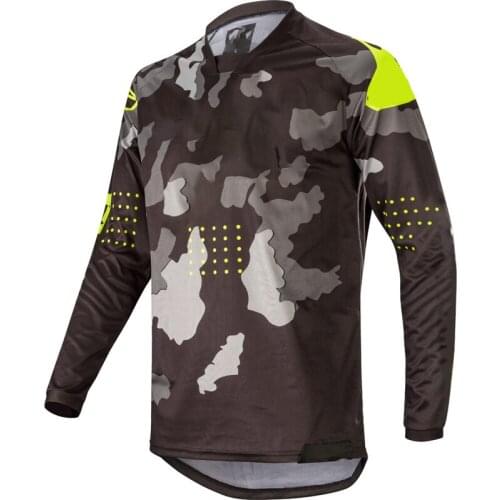 Sublimation Bicycle Jersey Cycling Mtb T-shirt 100% Polyester Long Sleeve Mountain Bike Clothes Mens Downhill Jersey