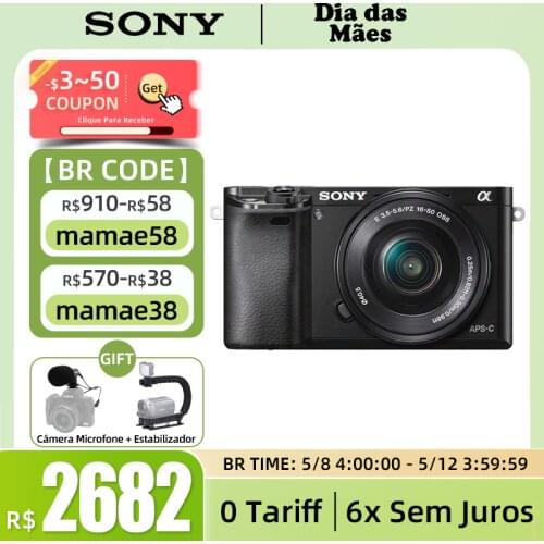Sony Camera Alpha A6000 E-Mount Mirrorless Camera Digital Camera With 16-50mm Lens Compact Camera Fotografica Profesional (NEW)