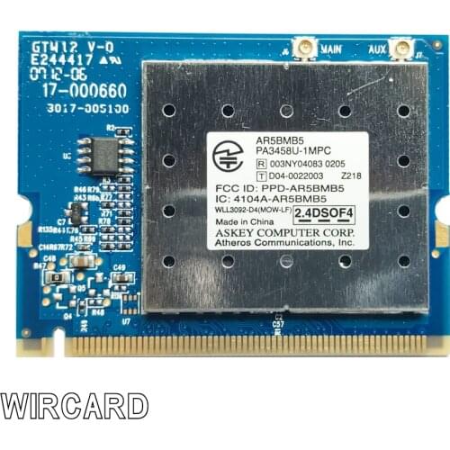 WIRCARD For AR5BMB5 AR5005GS 802.11B/G PCI Module WIFI Card