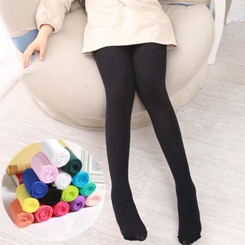 Girls Tights For Kids Spring Summer Cotton Stretch Skinny Pantyhose 3 6 8 10 12 14 Years Children Black Ballet Dance Stockings