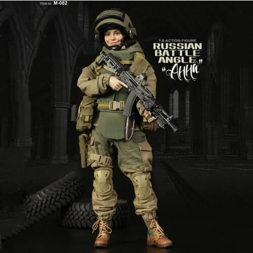 Collectible 1/6 Scale Russian Battle Angle Anna Female Solider Action Figure Model for Fans Gifts