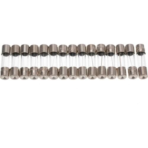 150Pcs Kit Fast-Blow Fuses 5x20mm 250V 0.1A-30A Quick Blow Glass Tube Fuse Assorted With Plastic Box