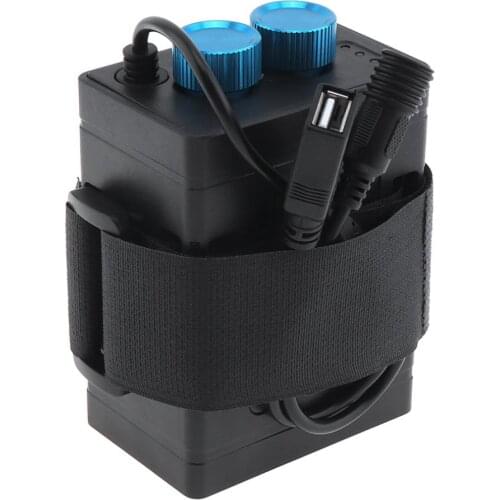 Wholesale TrustFire IP67 8.4V Waterproof Battery Holder Case Box with USB Interface Support 6 x 18650 Battery for LED Light