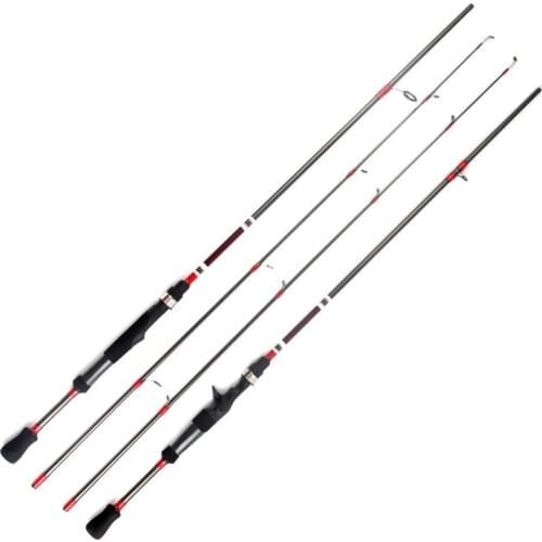 Catch.u Spinning Fishing Rod 1.8m Carbon Fiber Casting Rods 6-15LB Line Weight 3-21g Lure Weight Ultralight Reservoir Pond River
