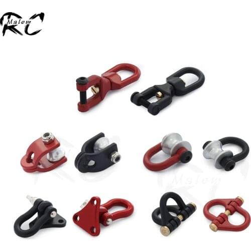 1/10 Scale Trailer Hitch Shackle Winch Pulley Snatch Block Buckle Rescue Chain for RC Crawler Axial SCX10 Wraith TRX4 TRX6 VS4