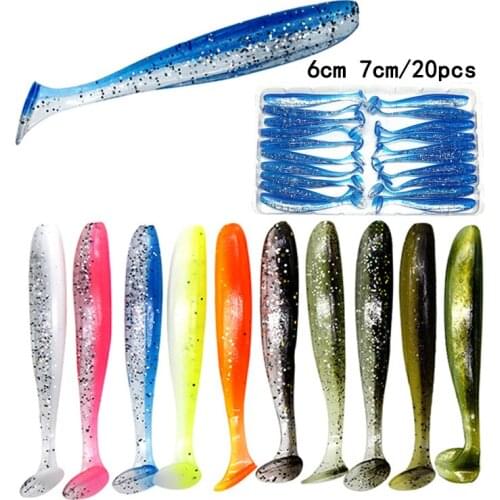 Silicone Soft Lures Piece Artificial Tackle Bait 6cm 7cm Goods For Fishing Sea Fishing Pva Swimbait Wobblers pesca