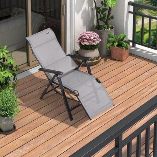 Folding lounge chair lunch break leisure folding chair backrest office nap chair balcony home leisure couch