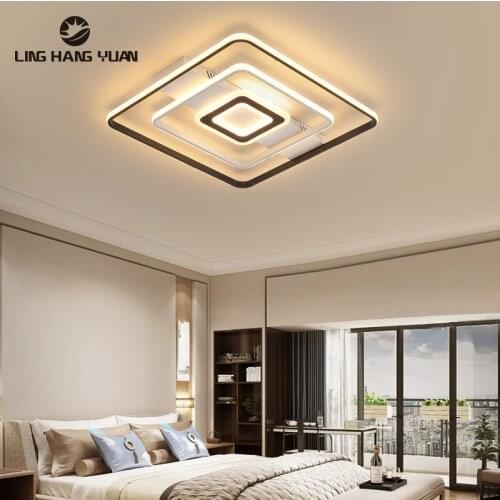 Palfond Lamp Chandelier Led Modern 110V 220V Ceiling Chandelier for Living room Bedroom Dining room Square&Round Lustre Led Lamp