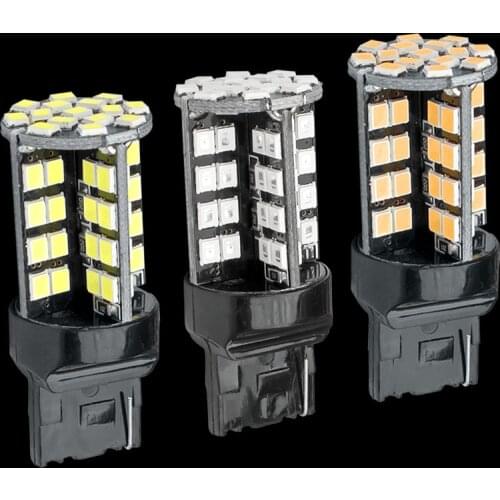 T20 WY21W W21W 79 LED 2835 smd reverse lights auto brake lamp Turn Signals car daytime running light white red yellow amber 12V